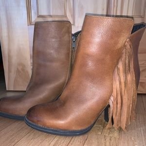 Steve Madden Fringe Booties